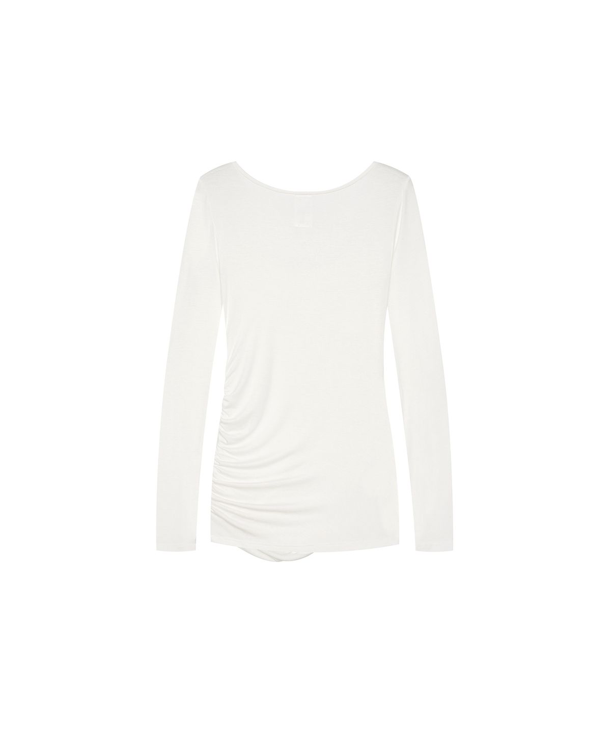 카시코(KASHIKO) Drape Asymmetric Long Sleeve White