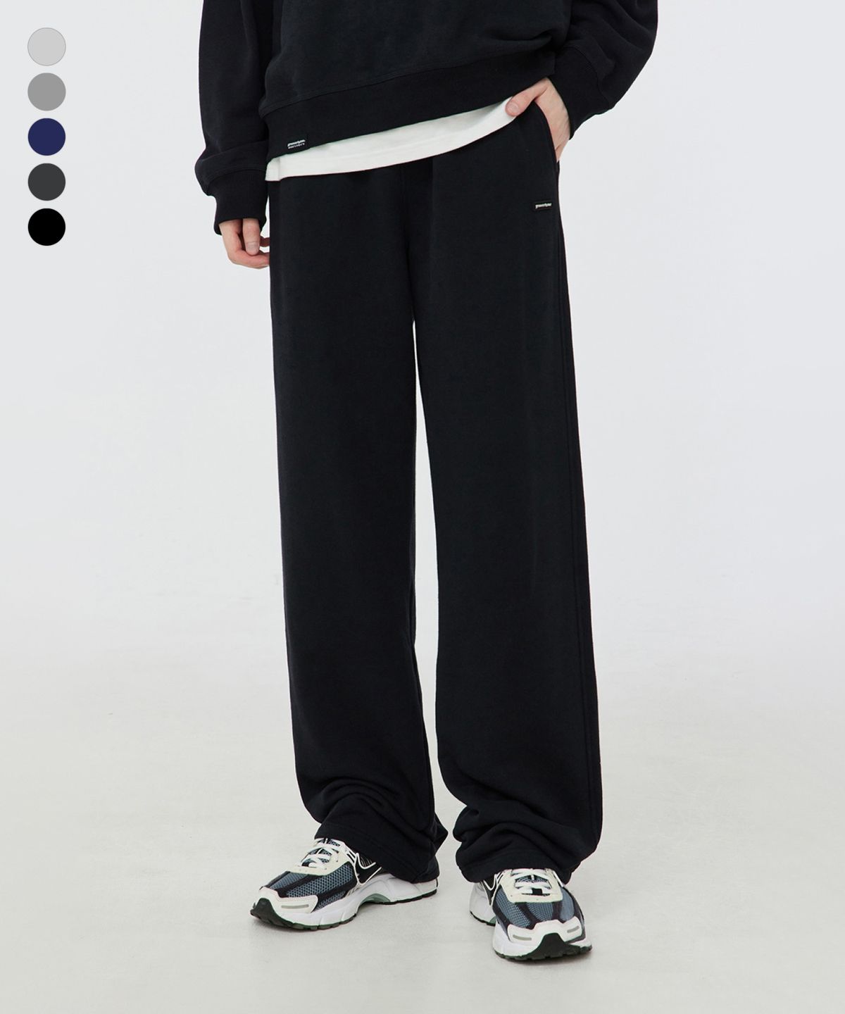 그루브라임(GROOVE RHYME) BASIC LOGO STRAIGHT PANTS (LRSFCPA705M) (LRSFCPA705M)