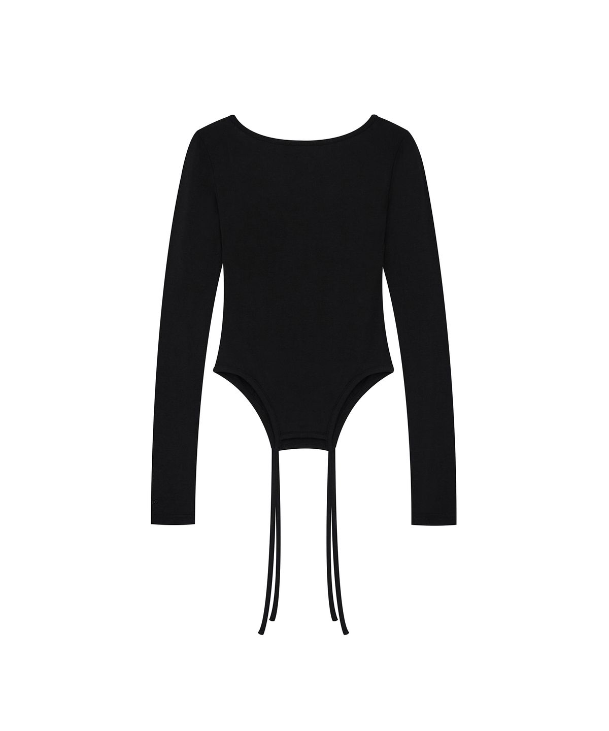 카시코(KASHIKO) Slinky Shirring Bodysuit Black