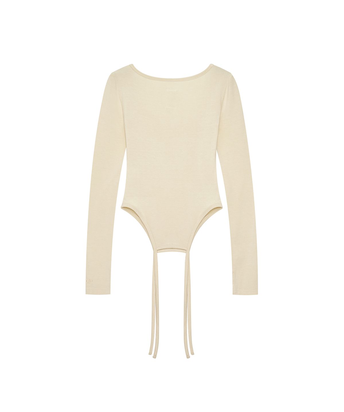 카시코(KASHIKO) Slinky Shirring Bodysuit Beige