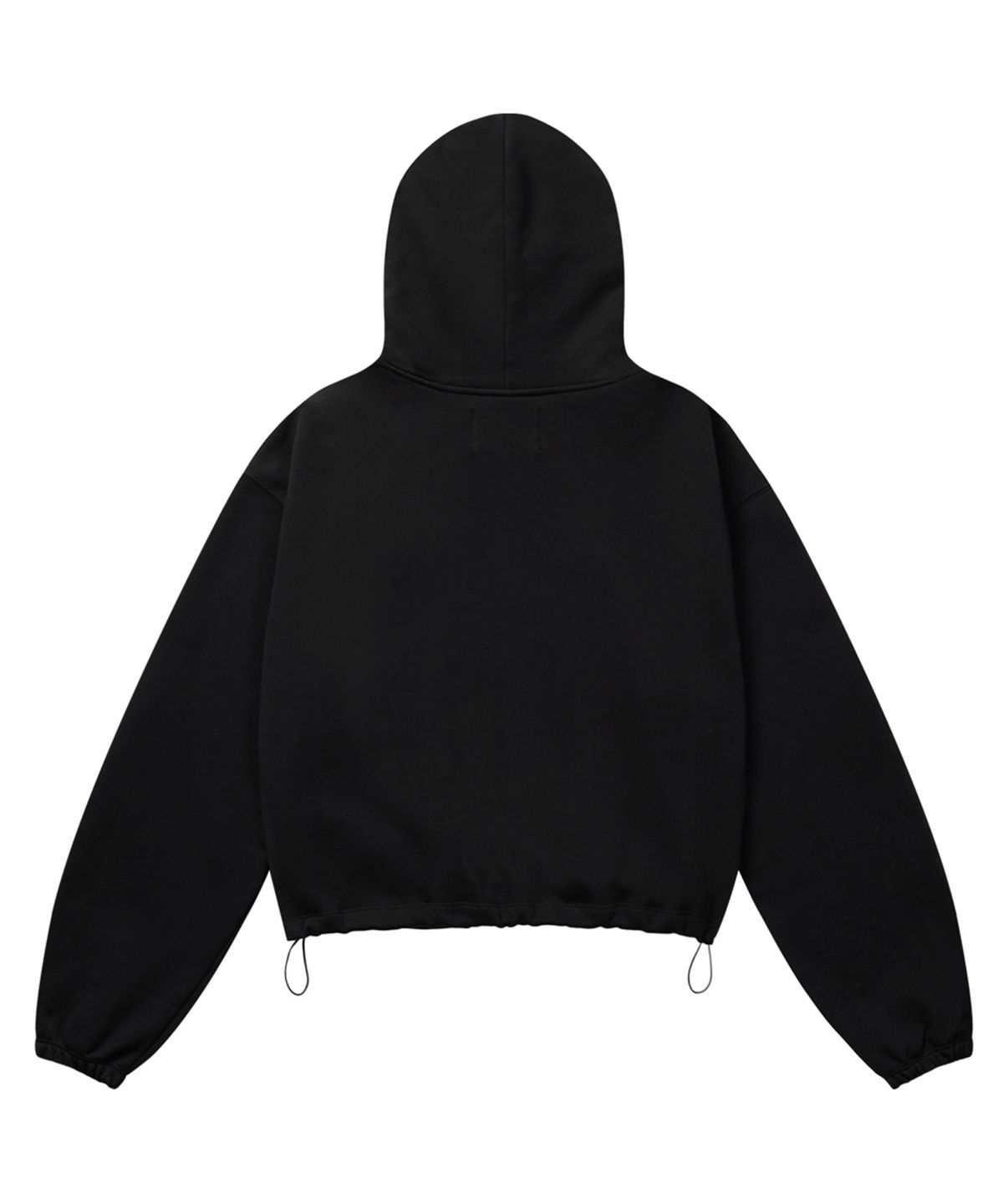 르렌느(LERENNE) Devil Over Boxy Hoodie - Black