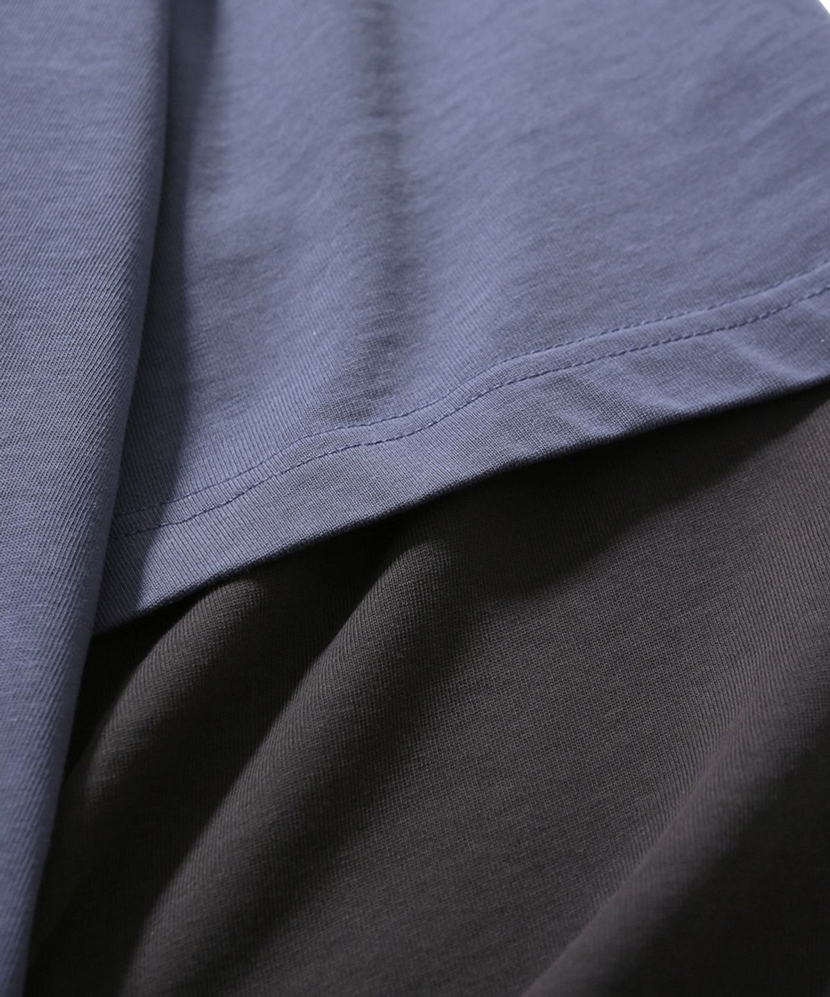 모이프(MOIF) [SS26] LAYERED VENT L/S TEE / AIR FORCE BLUE