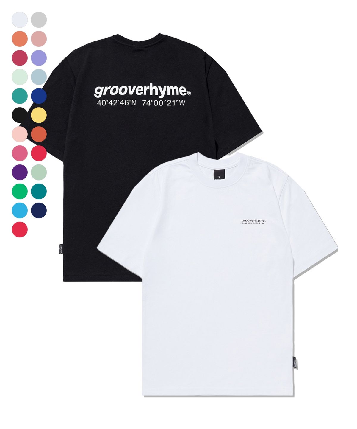 그루브라임(GROOVE RHYME) NYC LOCATION T-SHIRT (23COLOR) (LRAMCTR702P)