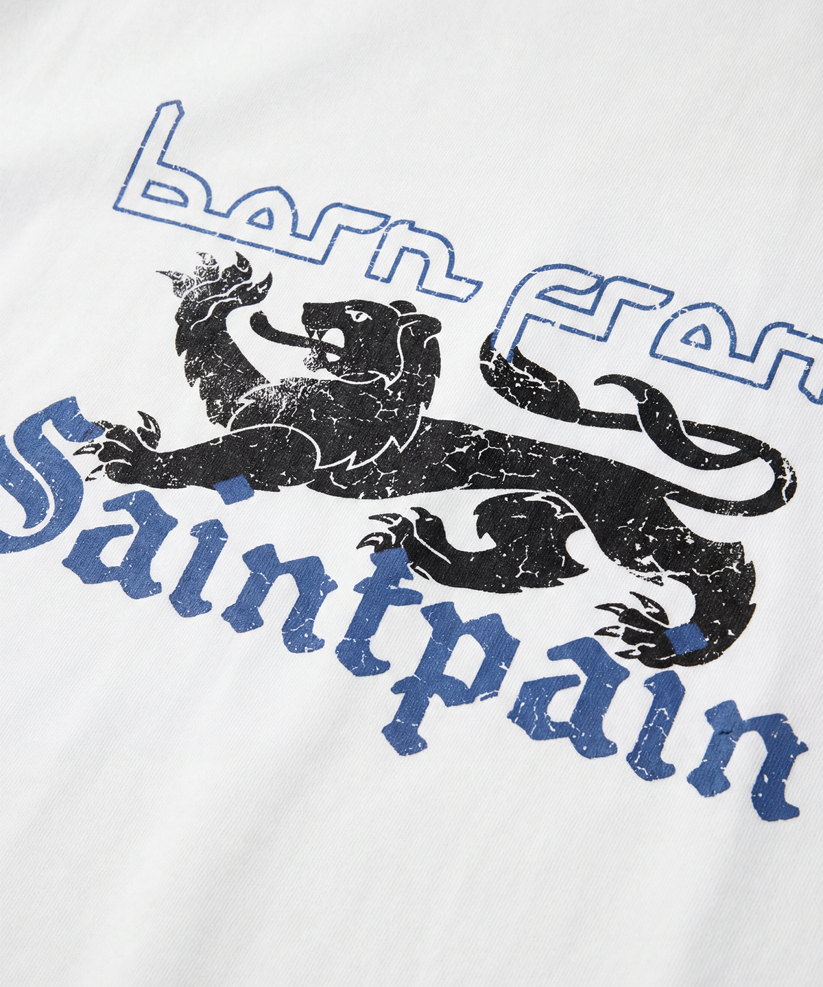 세인트페인(SAINTPAIN) SP 미디벌 엠블럼 반팔티 화이트