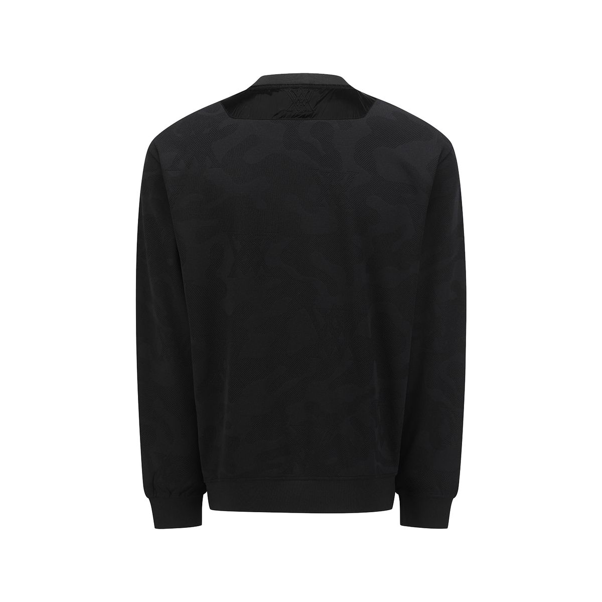 어뉴골프(ANEW GOLF) MEN CAMO JACQUARD SWEATSHIRT_BK