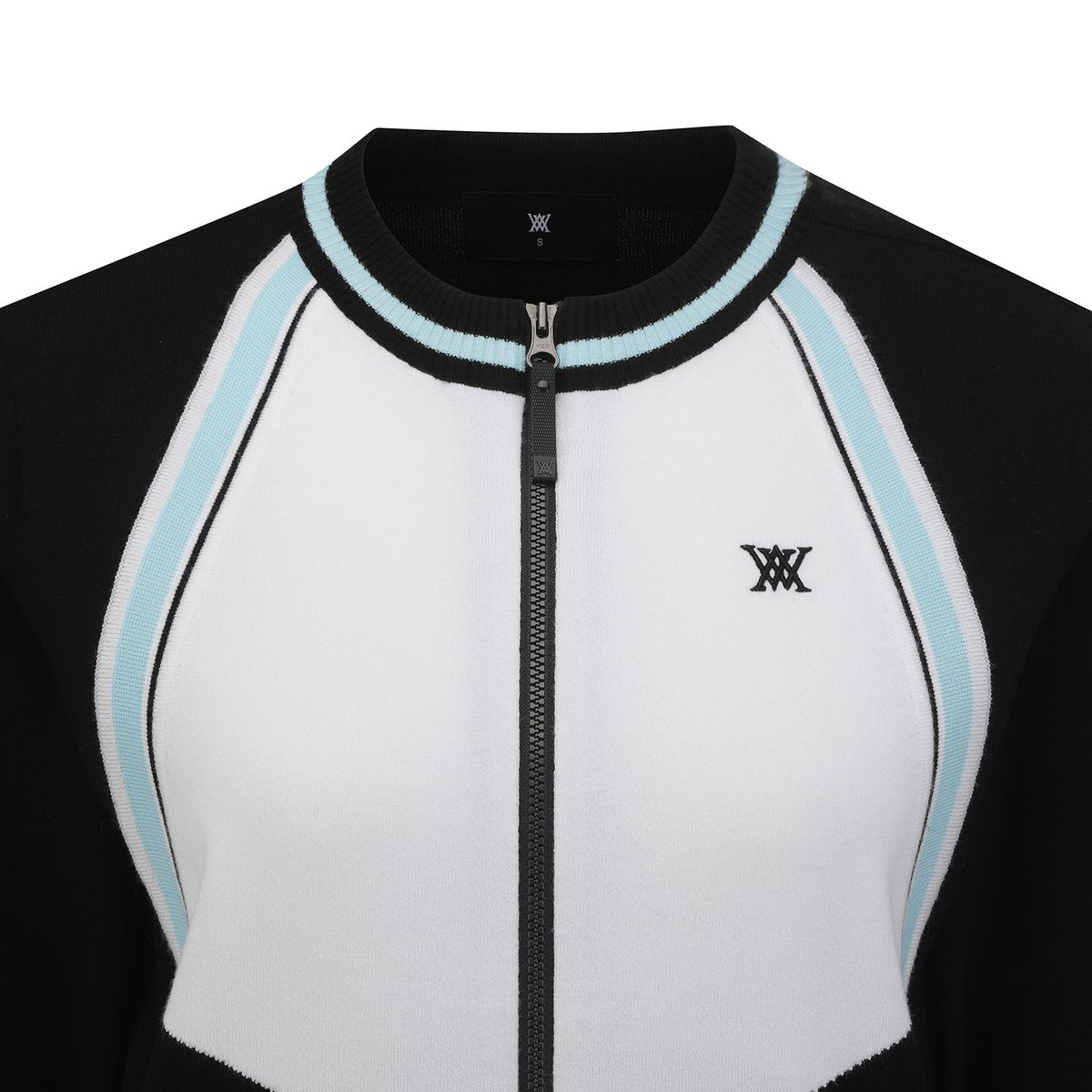 어뉴골프(ANEW GOLF) WOMEN ROUND KNIT CARDIGAN_BK