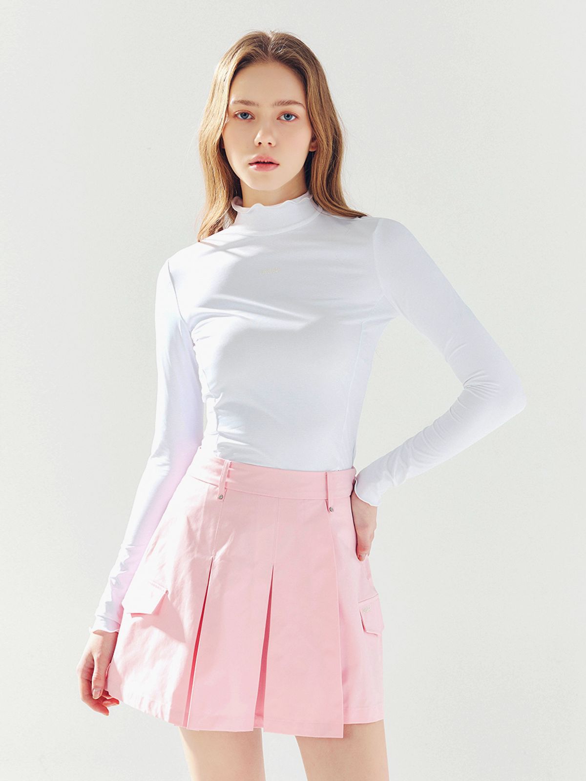 로드로아르(LORDLOAR) A라인 플랫 숏팬츠 L/PINK
