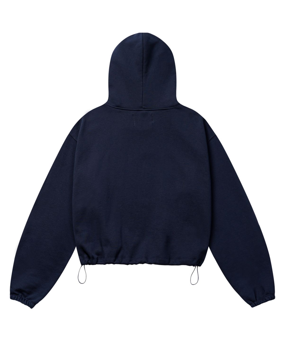 르렌느(LERENNE) Devil Over Boxy Hoodie - Navy