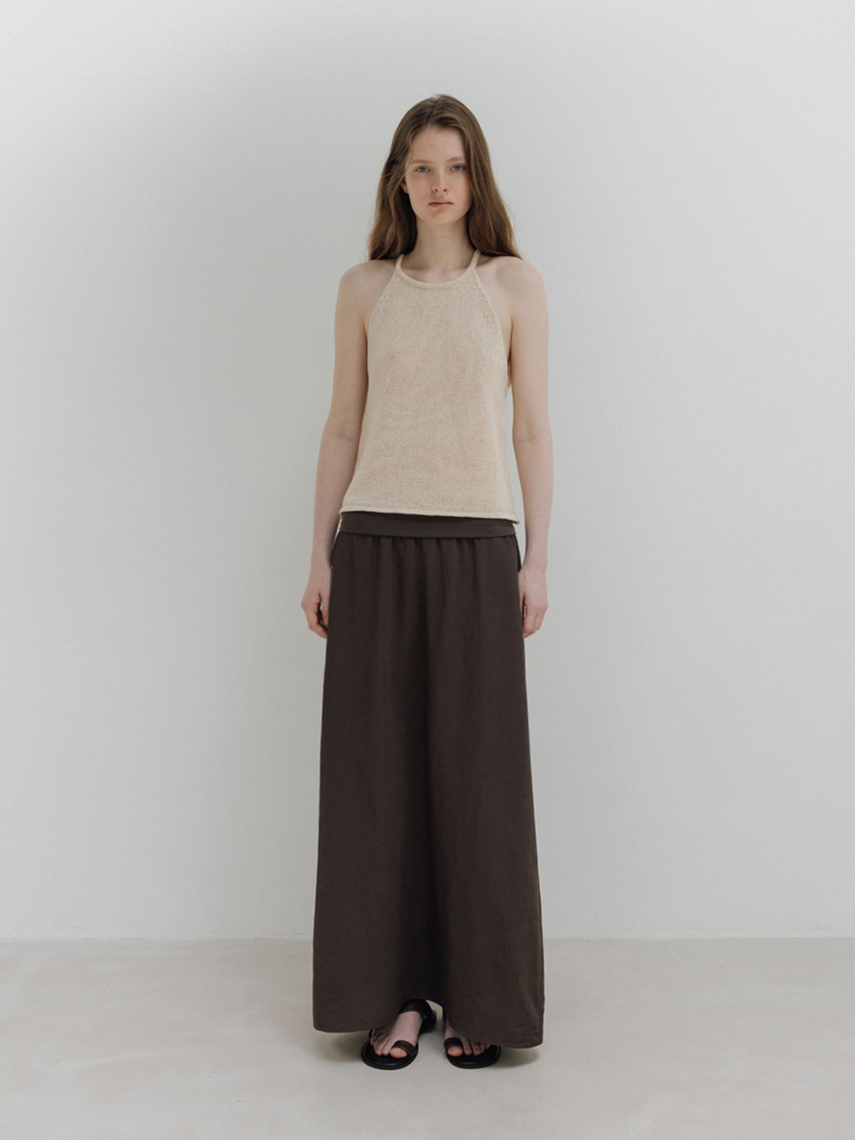 모이아(MOIA) halter knit (ivory)