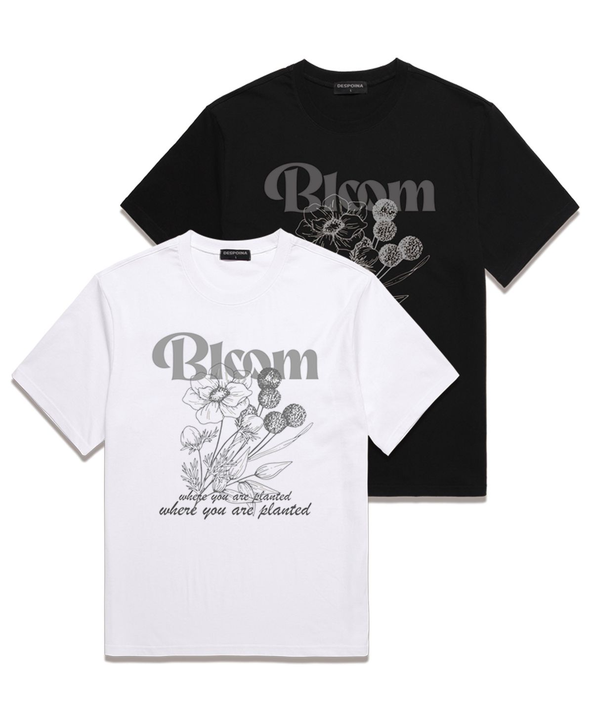 위씨(WISSY) Bloom  반팔 티셔츠 (WS029) 블랙