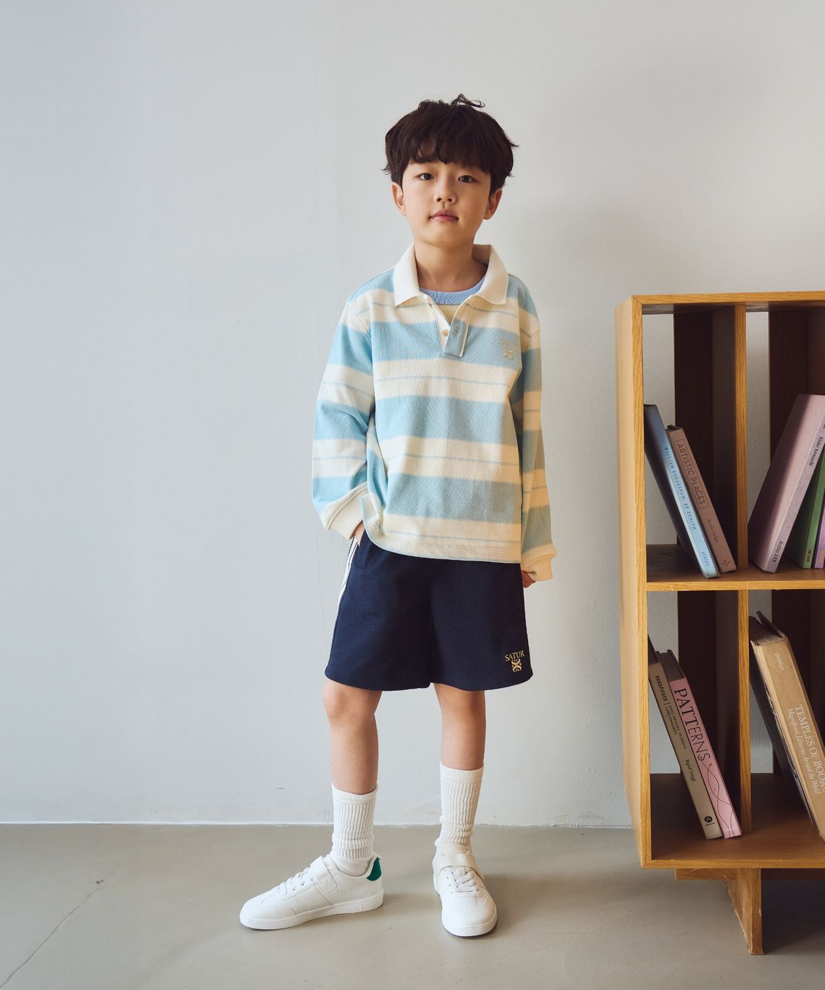 세터 키즈(SATUR KIDS) (K) 로턴 올 데이 트랙 쇼츠 네이비