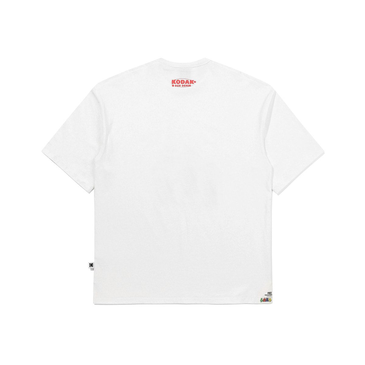 코닥(KODAK) RGB 코튼 반팔 티셔츠 WHITE