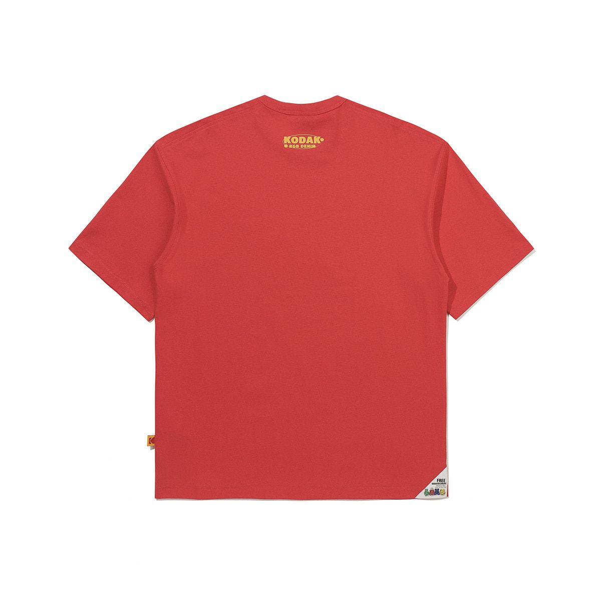 코닥(KODAK) RGB 코튼 반팔 티셔츠 RED