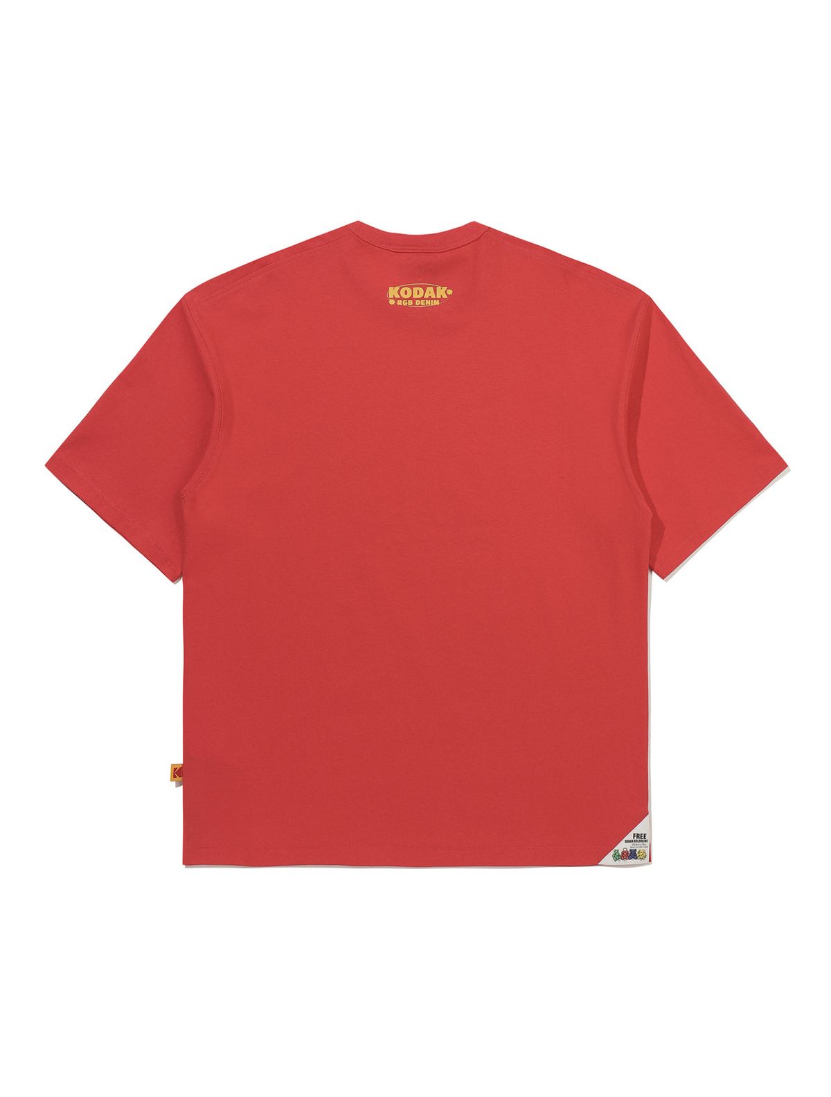 코닥(KODAK) RGB 코튼 반팔 티셔츠 RED