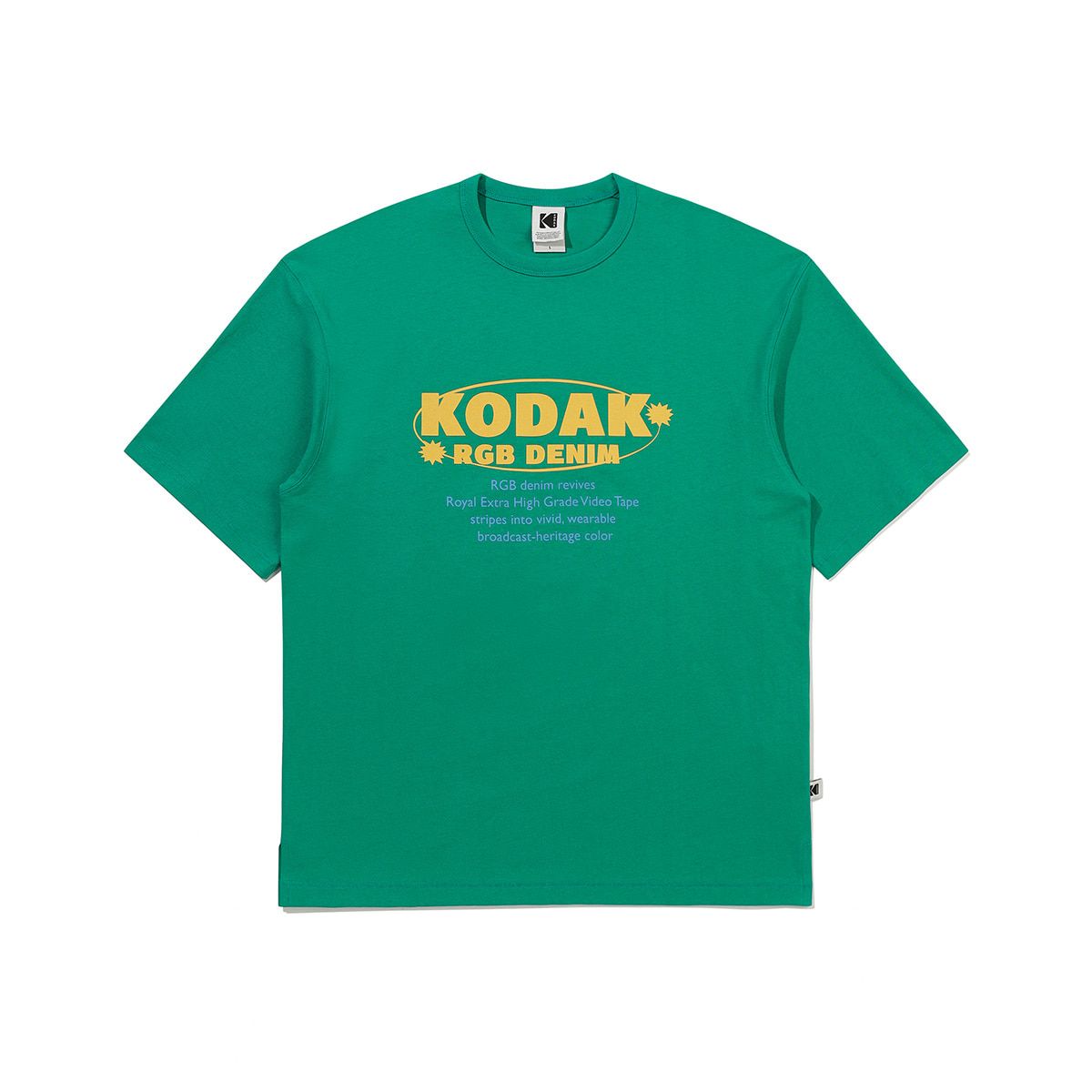 코닥(KODAK) RGB 코튼 반팔 티셔츠 GREEN