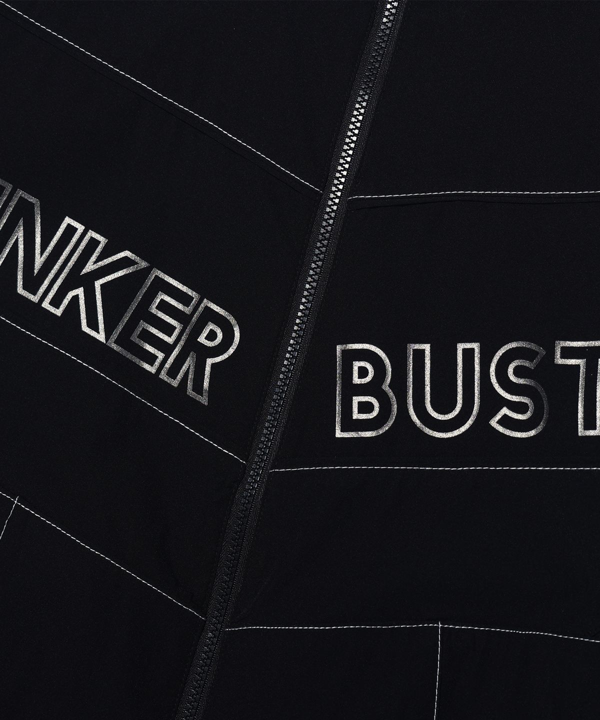 벙커버스터(BUNKERBUSTER) 컬러 배색 하이넥 윈드 브레이커 MQ2JU201_BLACK