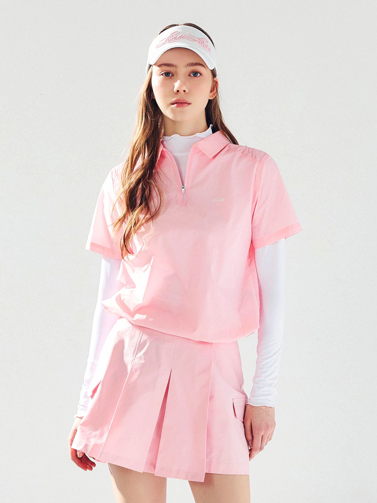 로드로아르(LORDLOAR) 초경량 카라 반집업 아노락 PINK