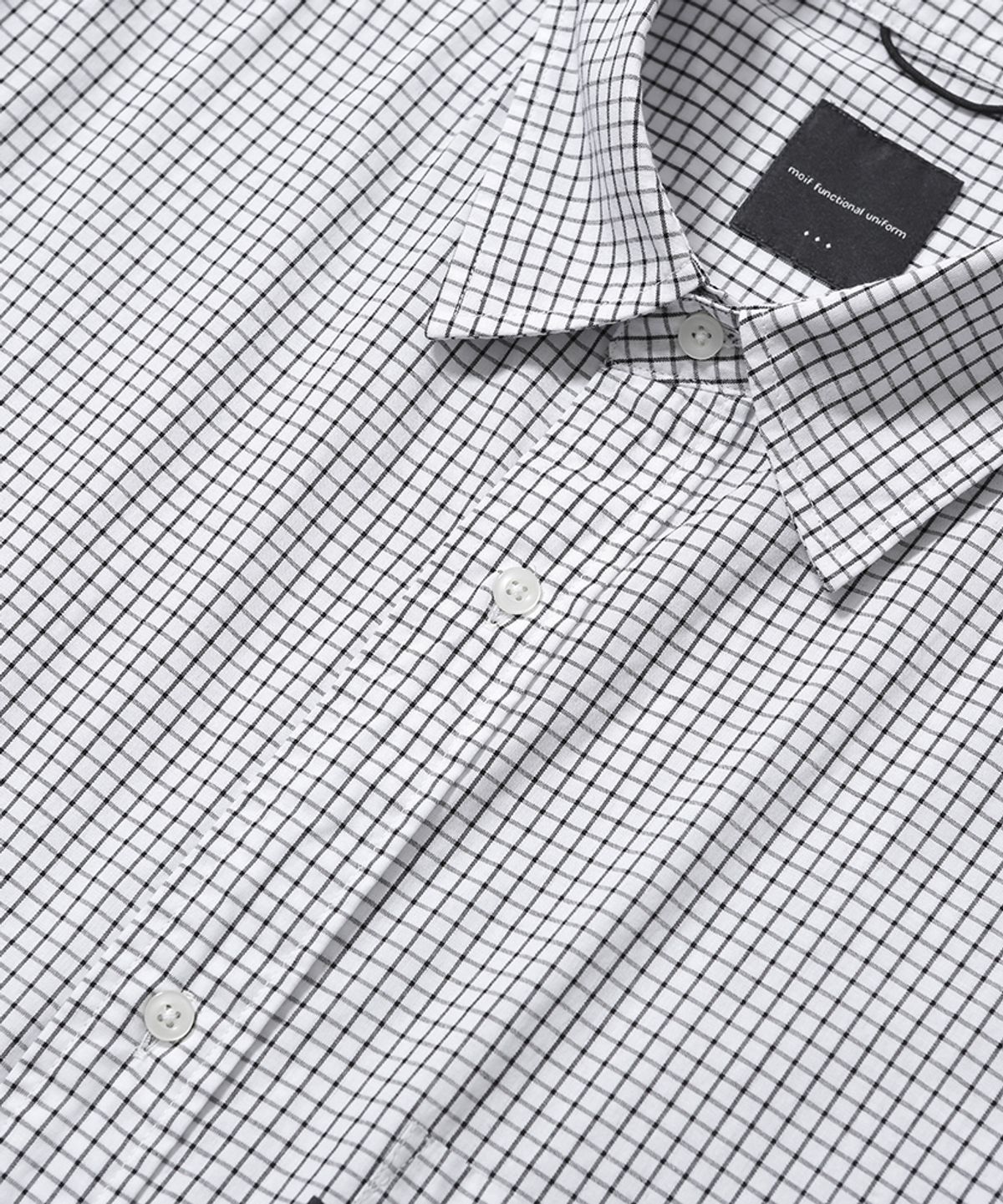 모이프(MOIF) [SS26] UNIFORM SHIRT / WHITE GRID