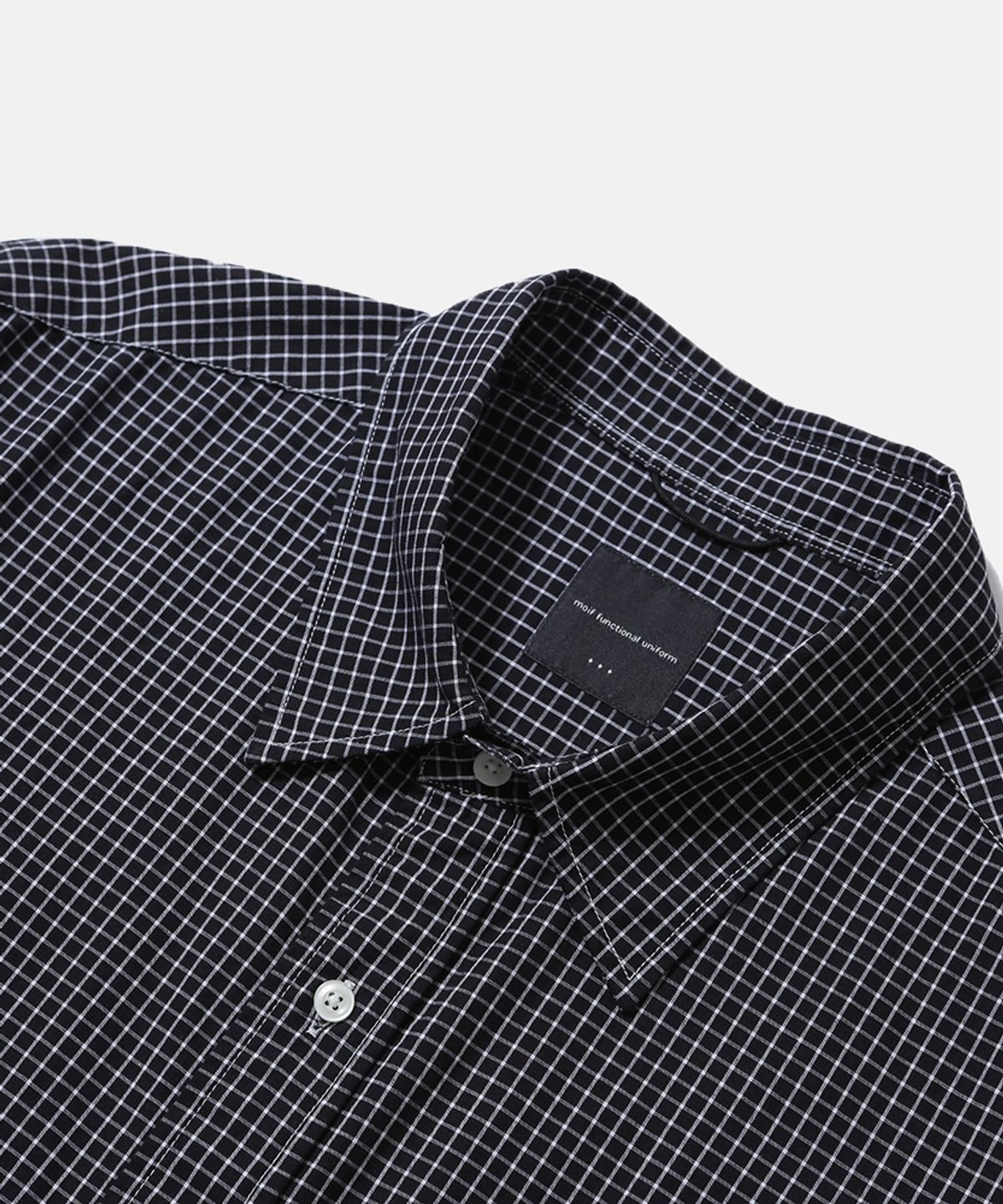 모이프(MOIF) [SS26] UNIFORM SHIRT / BLACK GRID