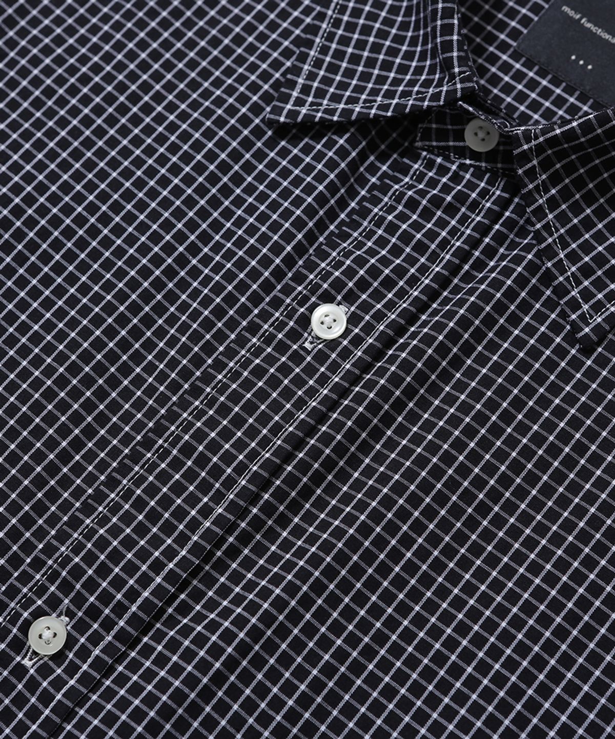 모이프(MOIF) [SS26] UNIFORM SHIRT / BLACK GRID