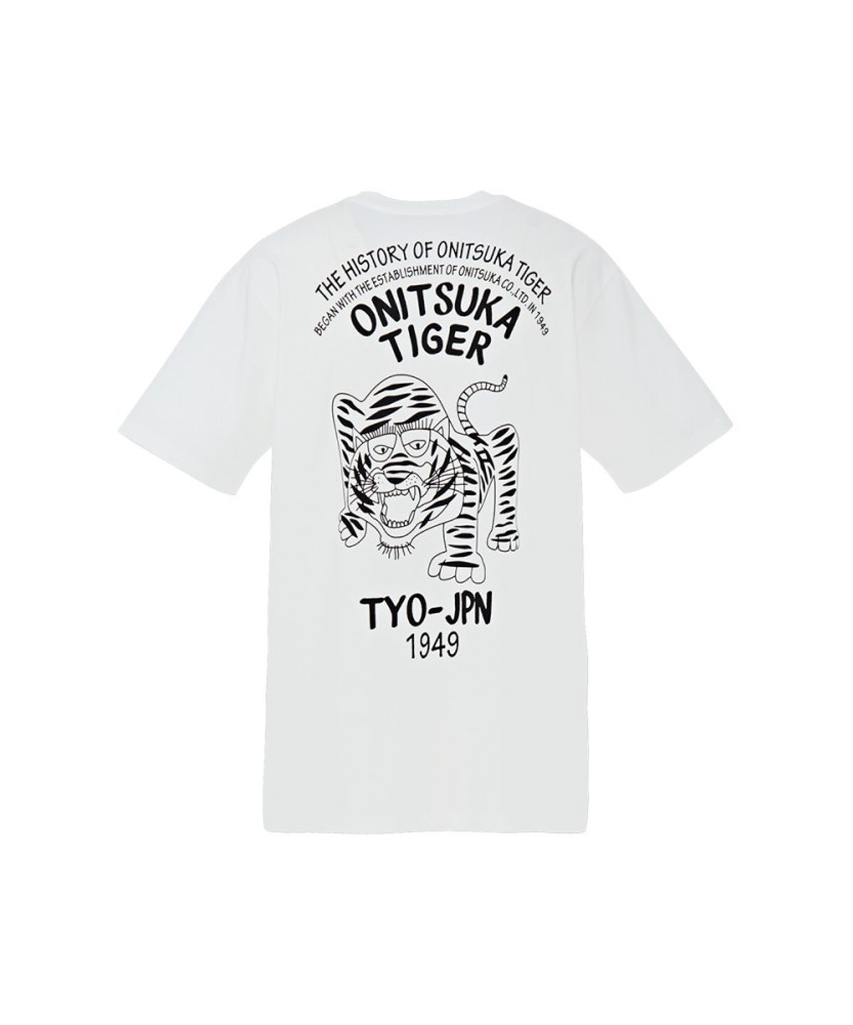 오니츠카타이거(ONITSUKA TIGER) 호랑이 그래픽 티셔츠 2183B620_100
