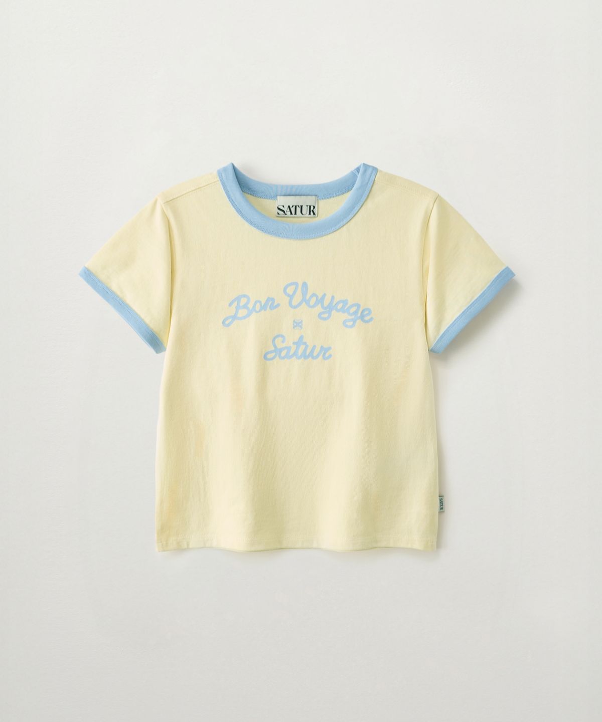 세터 키즈(SATUR KIDS) (K) 본 보야지 링거 반팔 티셔츠 옐로우