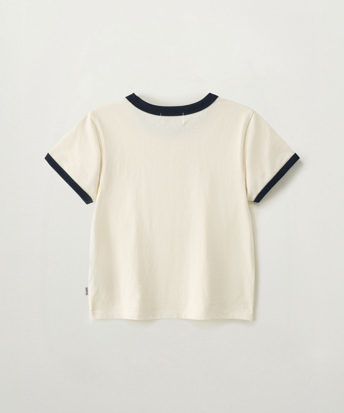 세터 키즈(SATUR KIDS) (K) 본 보야지 링거 반팔 티셔츠 크림
