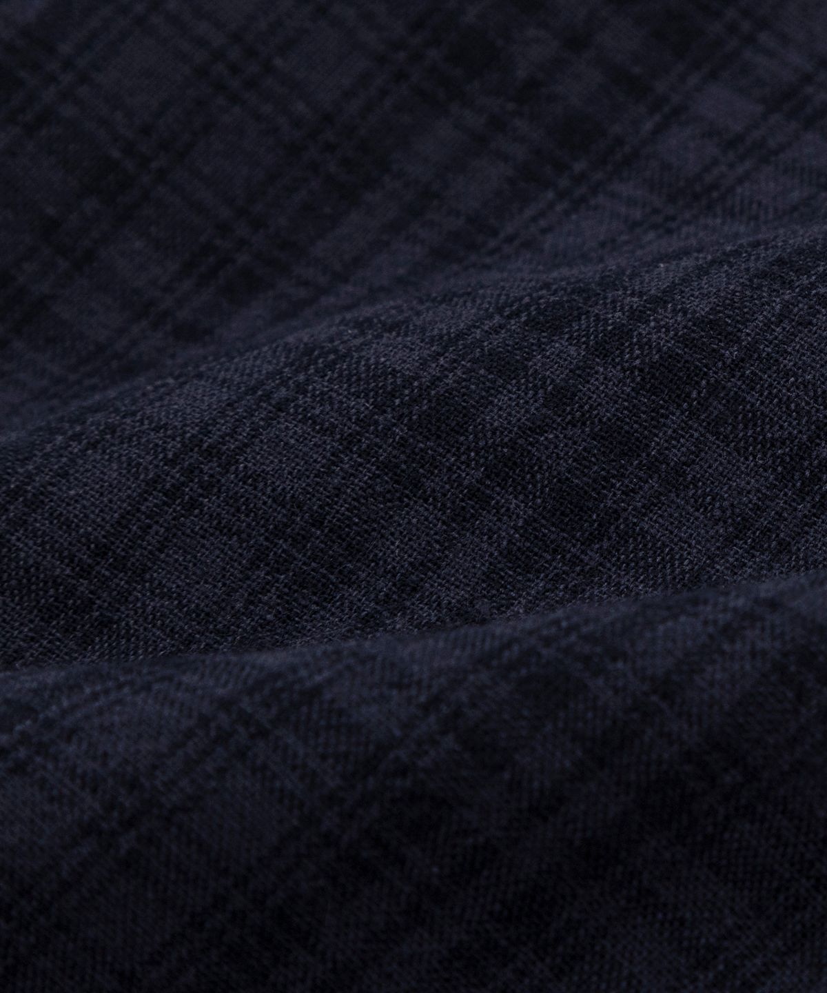 레테르코모(LETTERCOMO) 시티팝 프렌치 체크셔츠 다크네이비