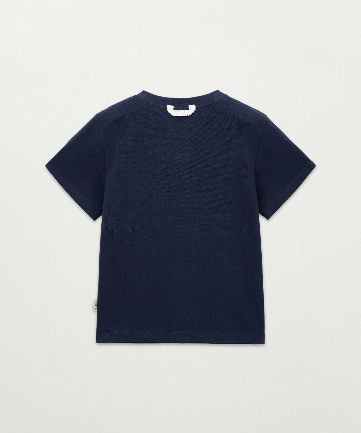 세터 키즈(SATUR KIDS) (K) 아페로 피케 반팔 티셔츠 네이비