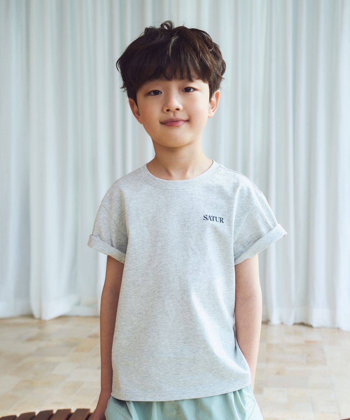세터 키즈(SATUR KIDS) [3PACK] (K) 에센셜 반팔 티셔츠