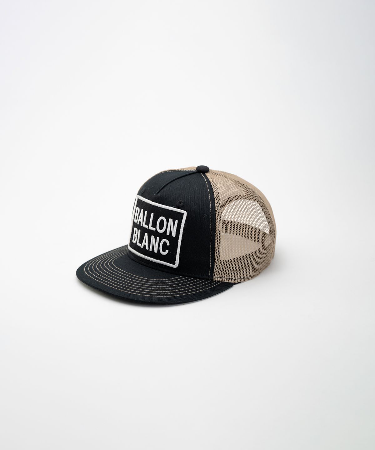 발롱블랑 라이프(BALLONBLANC LIFE) LOGO BALL CAP - BLACK BAIGE
