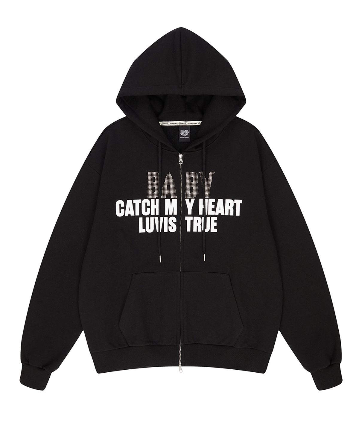 러브이즈트루(LUVISTRUE) LUVISTRUE X YENA HOOD ZIPUP(BLACK)