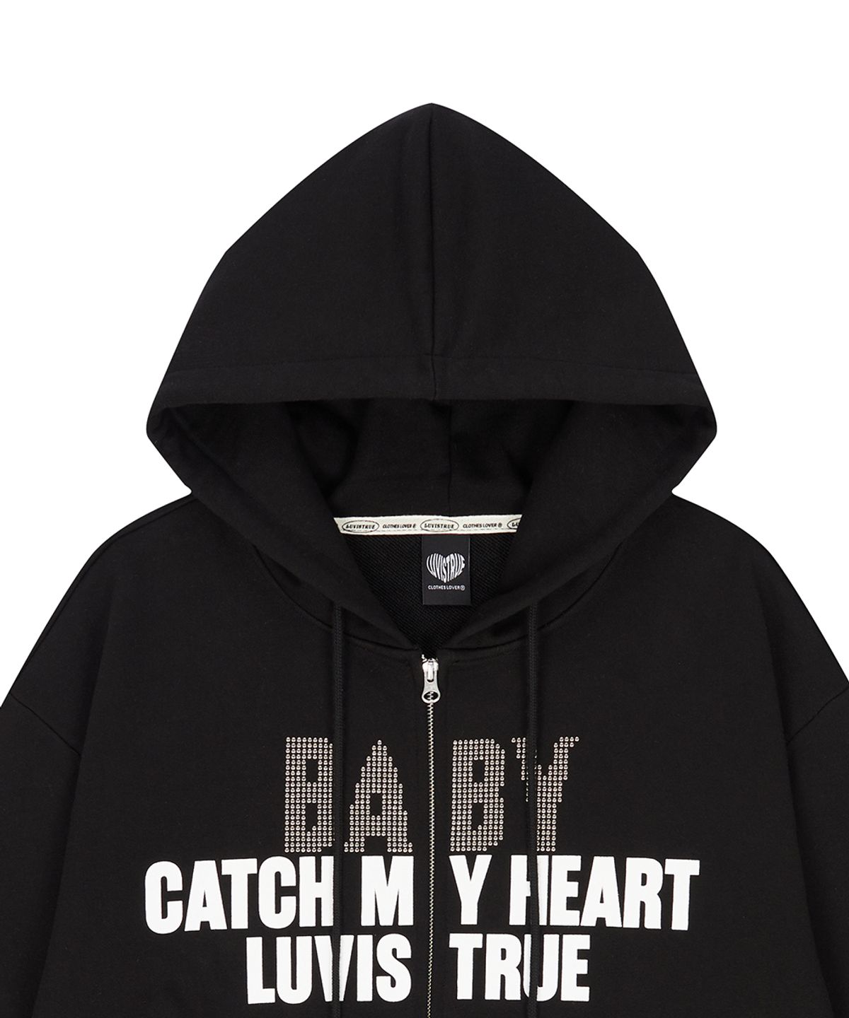 러브이즈트루(LUVISTRUE) LUVISTRUE X YENA HOOD ZIPUP(BLACK)