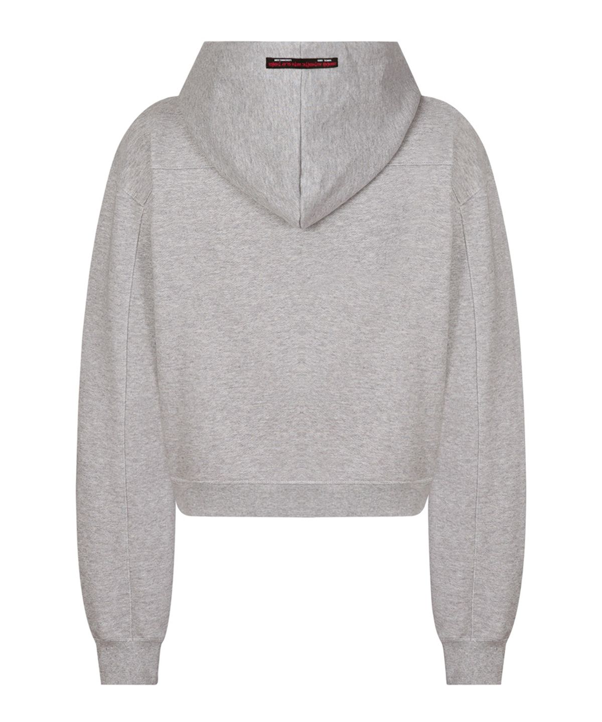 르렌느(LERENNE) Cross Crop Hood Zip-Up - Grey