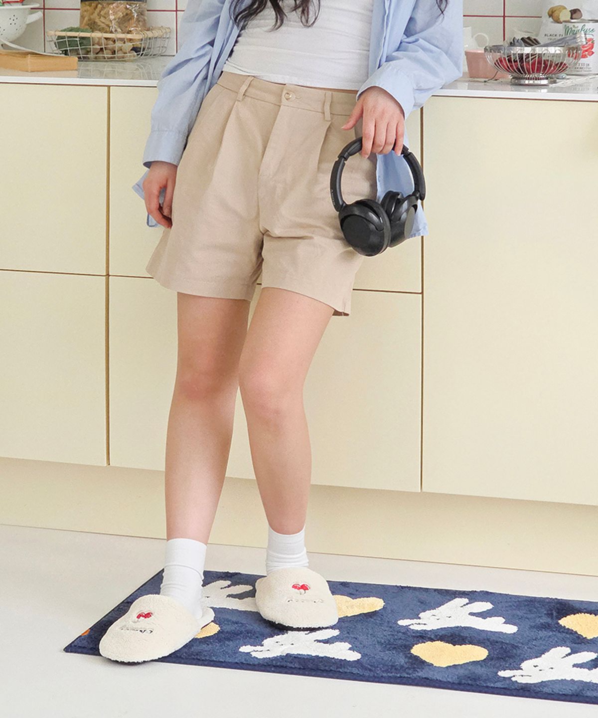 러움(RUGUM) 럼미모어 러빗 자카드 주방매트