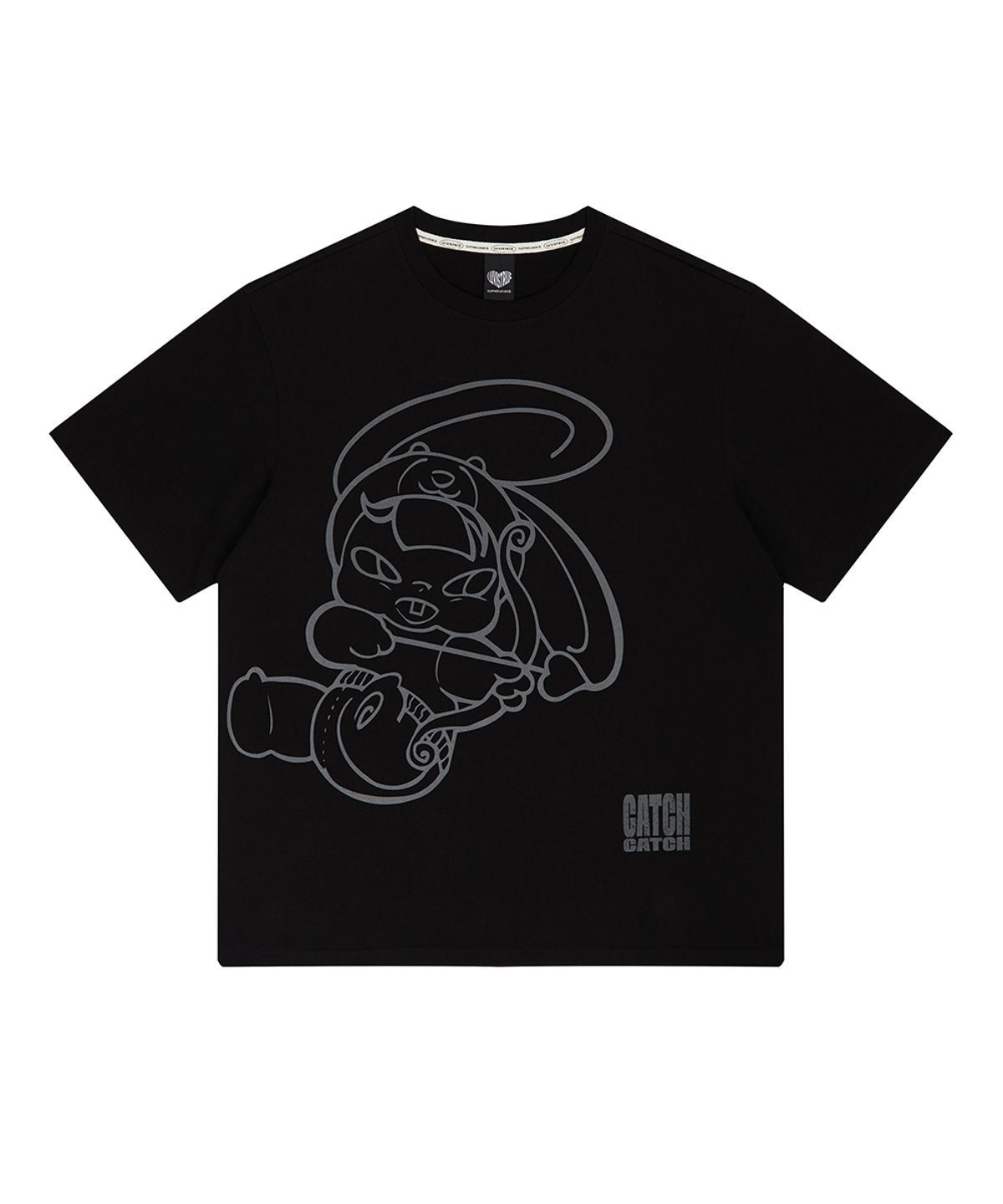 러브이즈트루(LUVISTRUE) LUVISTRUE X YENA OVERFIT TEE(BLACK)