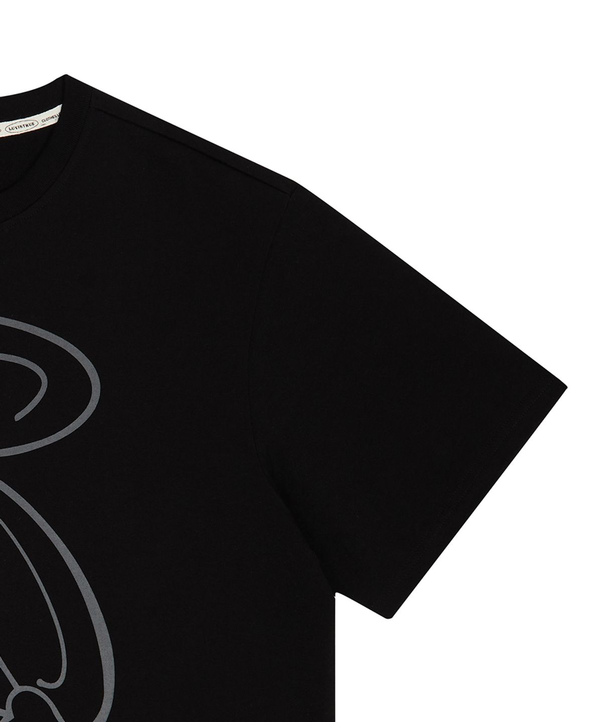 러브이즈트루(LUVISTRUE) LUVISTRUE X YENA OVERFIT TEE(BLACK)