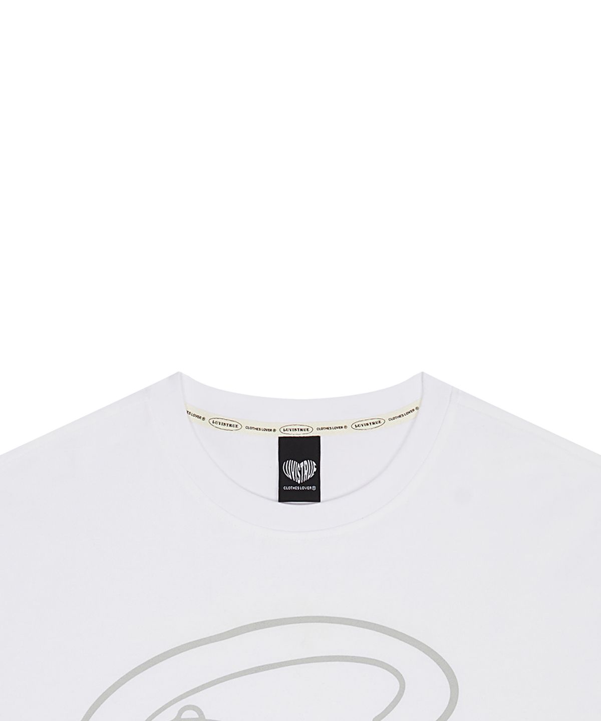 러브이즈트루(LUVISTRUE) LUVISTRUE X YENA OVERFIT TEE(WHITE)