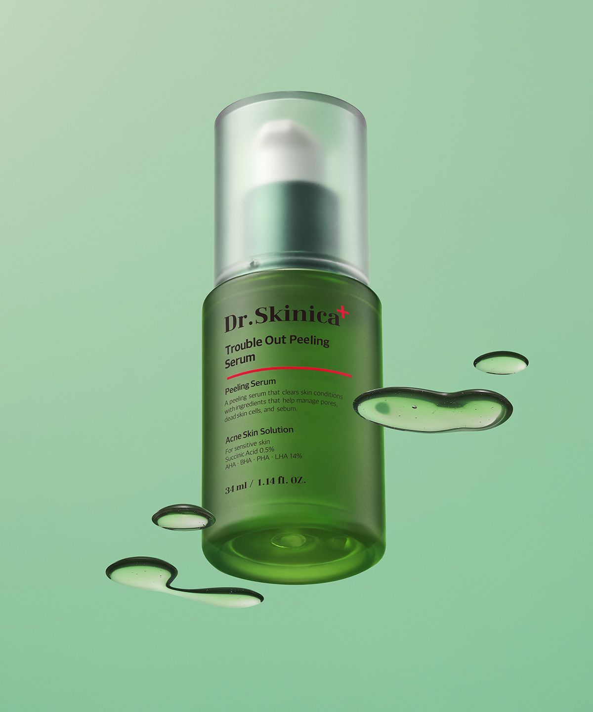 자민경(JAMINKYUNG) 닥터스키니카 플러스 트러블 아웃 필링 세럼 34ml [증정: 오일투폼 1ml+달팽이크림 1ml 체험분 2매]