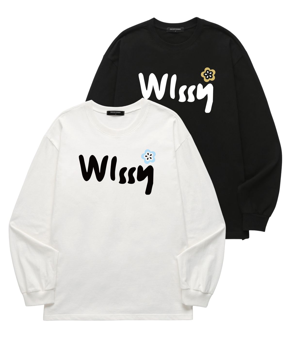 위씨(WISSY) Wissy Bloom 긴팔 티셔츠 (WLS038) 화이트