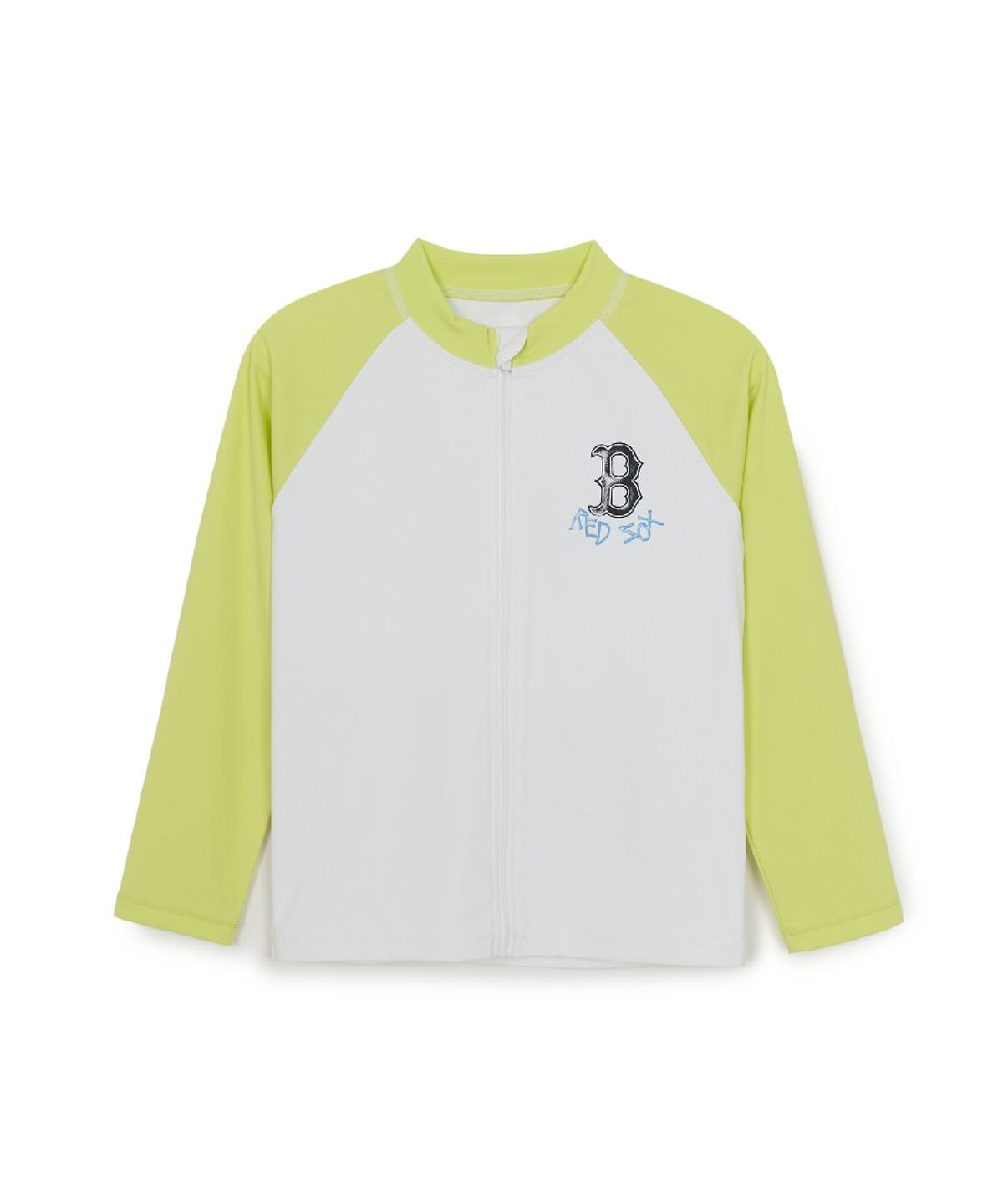 엠엘비 키즈(MLB KIDS) 스트릿 모노그램 집업 래쉬가드 3P 세트 BOS (Lime)