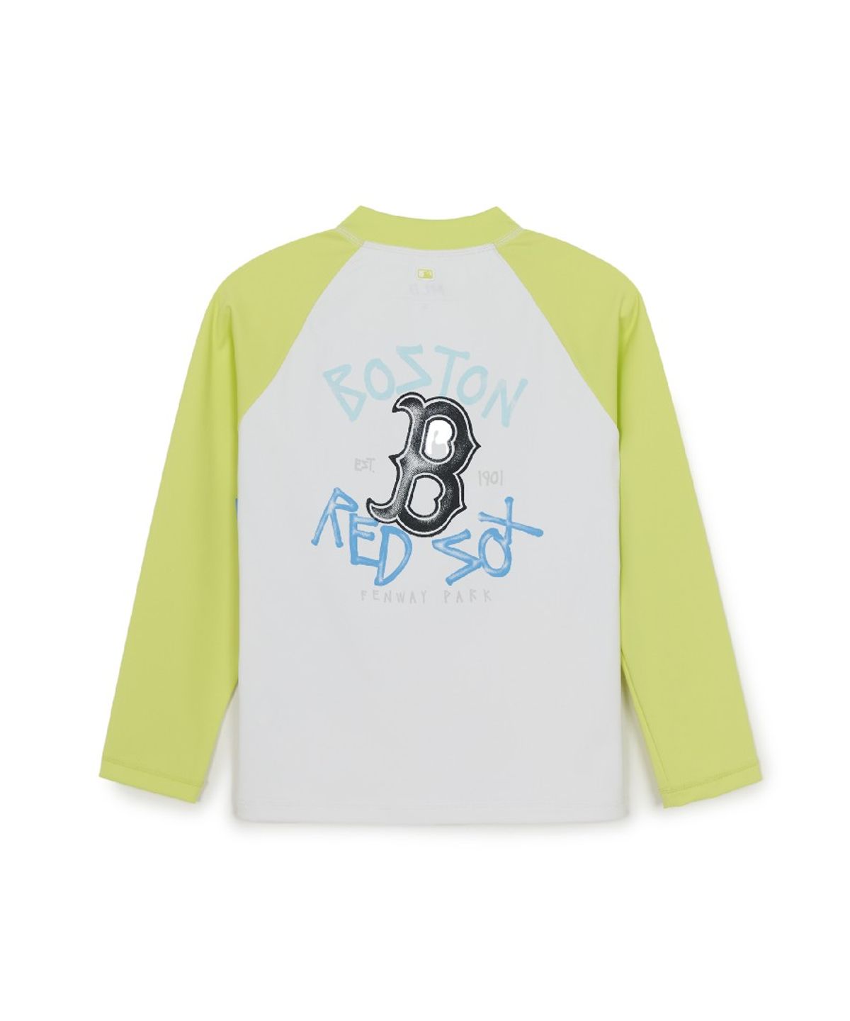 엠엘비 키즈(MLB KIDS) 스트릿 모노그램 집업 래쉬가드 3P 세트 BOS (Lime)