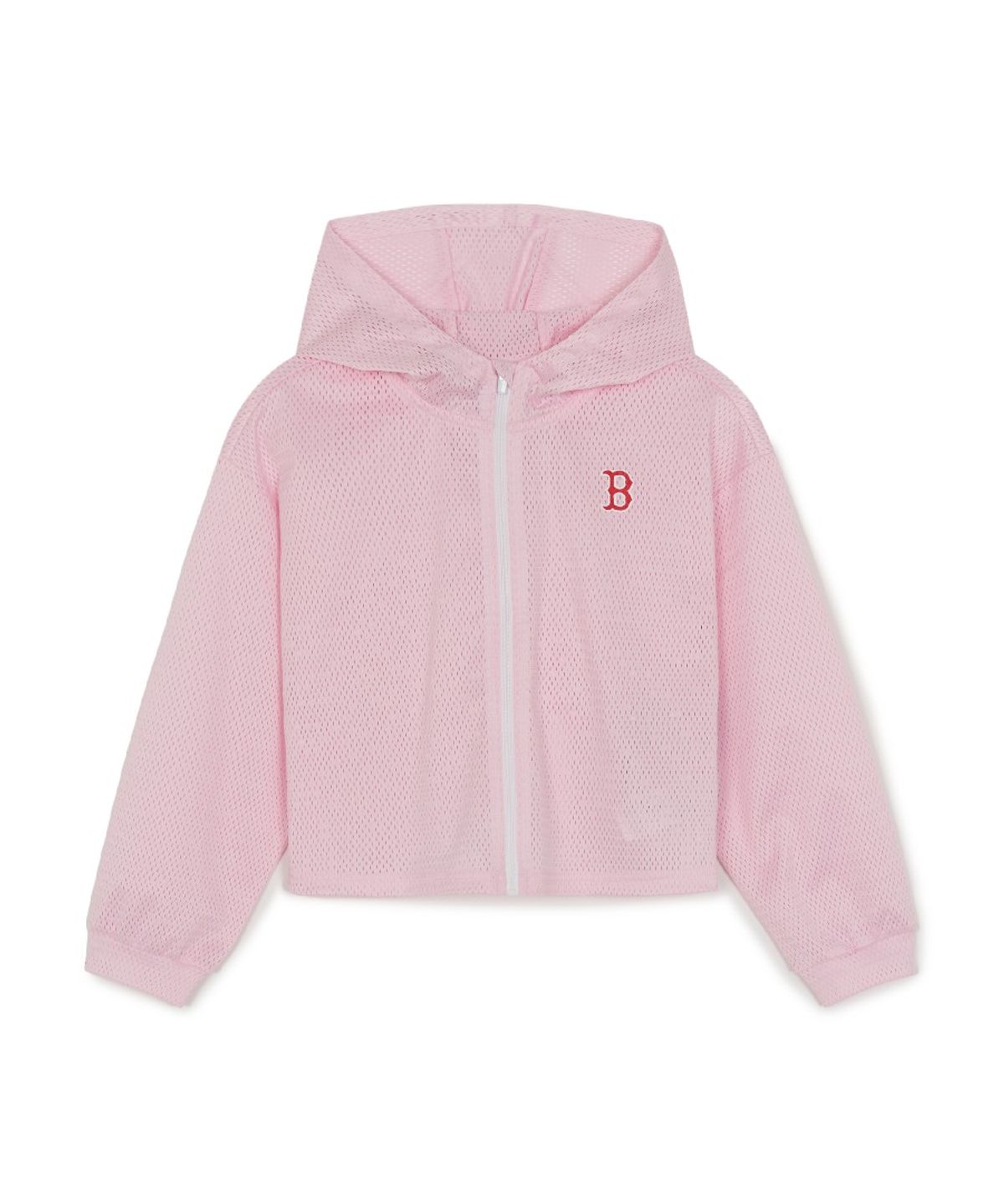 엠엘비 키즈(MLB KIDS) 걸즈 스트릿 메쉬 후드집업 3P 세트 BOS (L.Red)
