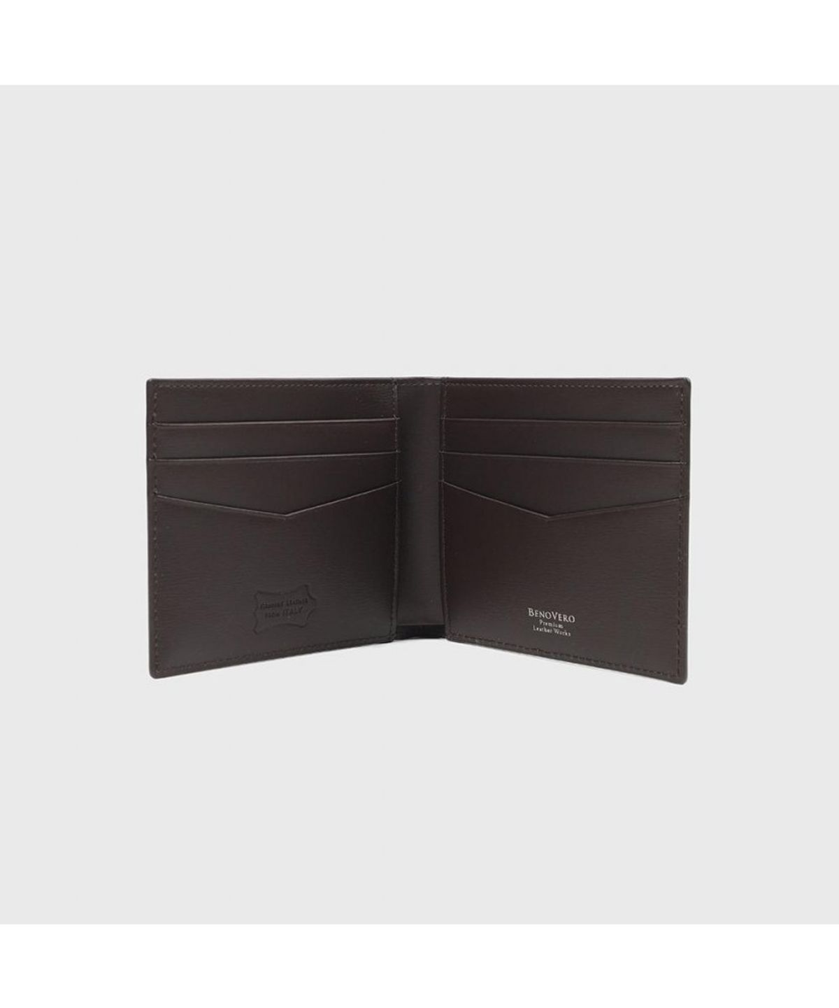 베노베로(BENOVERO) 울트라카프 송아지가죽 반지갑 Brown_BKF1ACP2271W1