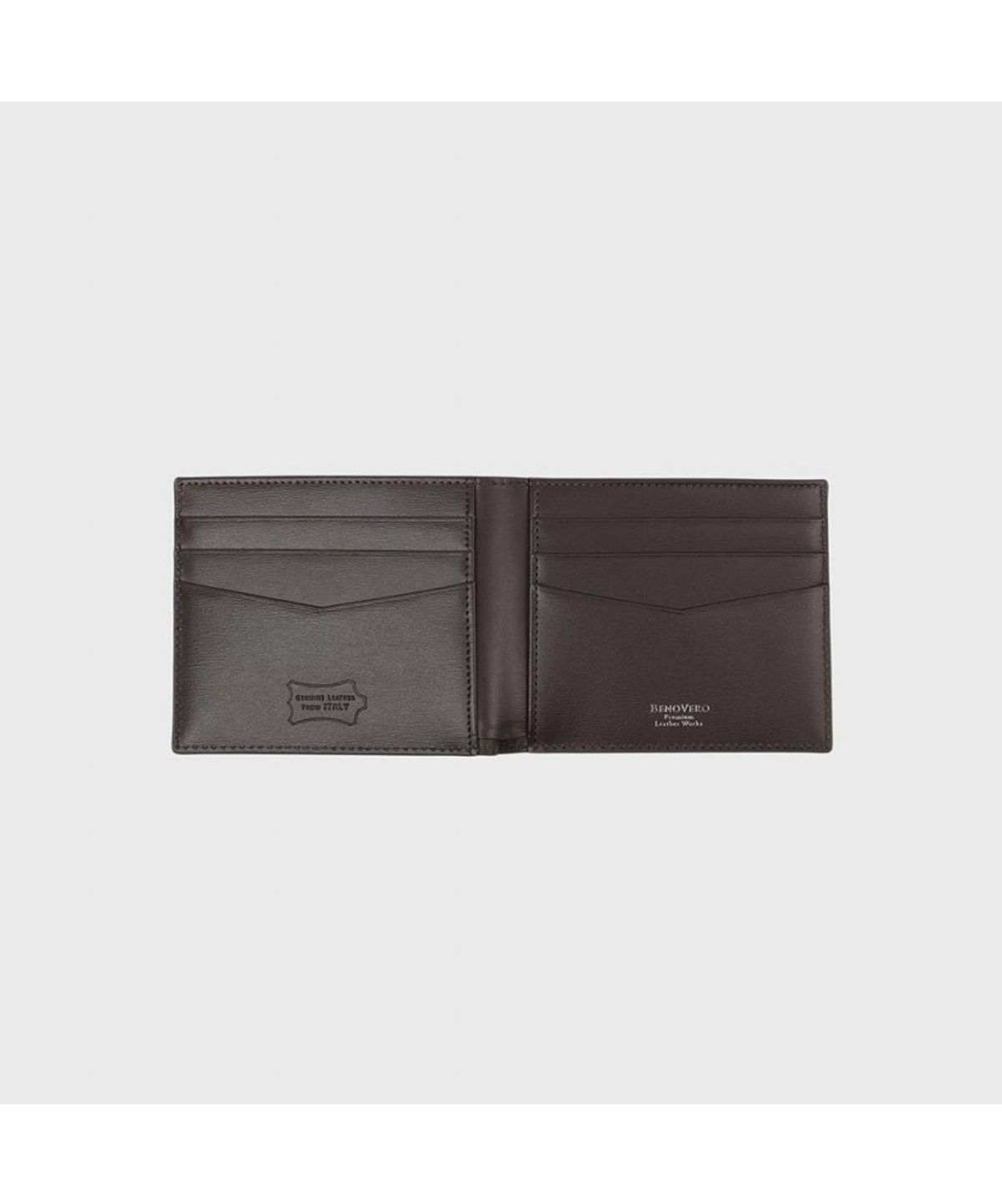 베노베로(BENOVERO) 울트라카프 송아지가죽 반지갑 Brown_BKF1ACP2271W1