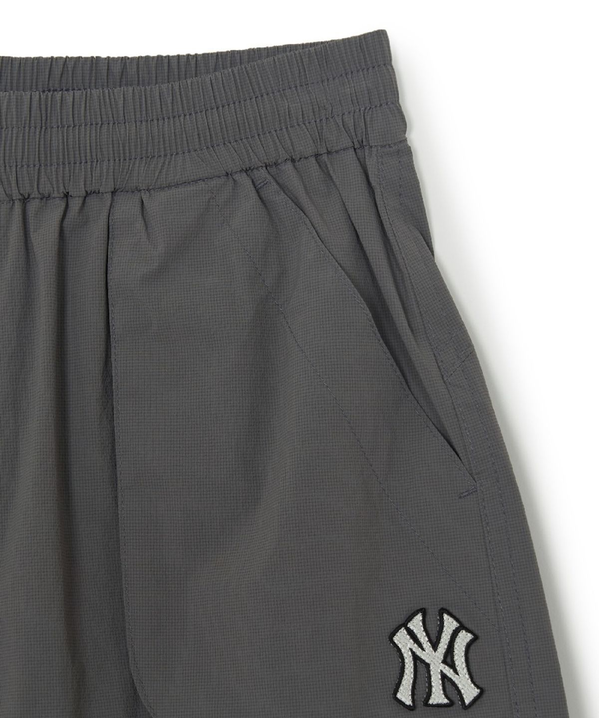 엠엘비 키즈(MLB KIDS) 아웃도어 시어서커 5부 팬츠 NY (D.Grey)