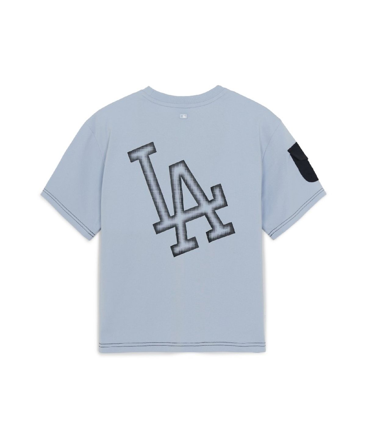 엠엘비 키즈(MLB KIDS) 아웃도어 베이직 7부 팬츠 티셔츠세트 LA (Mg. Sky Blue)