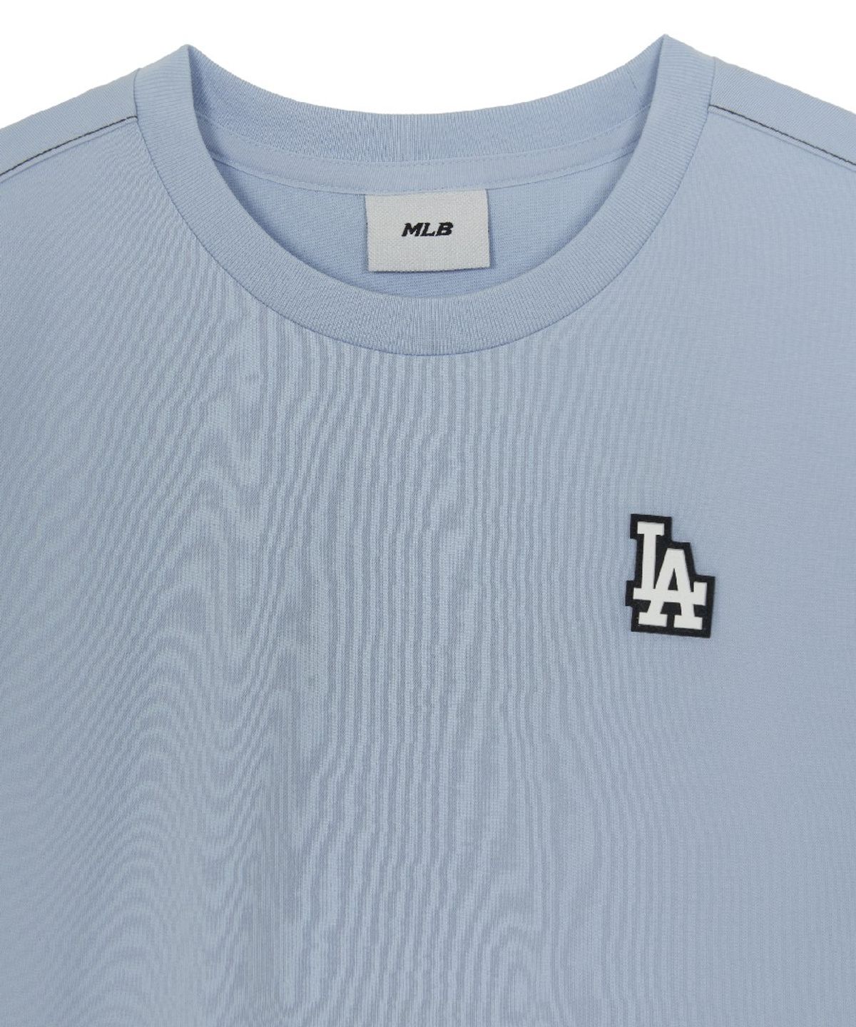 엠엘비 키즈(MLB KIDS) 아웃도어 베이직 7부 팬츠 티셔츠세트 LA (Mg. Sky Blue)