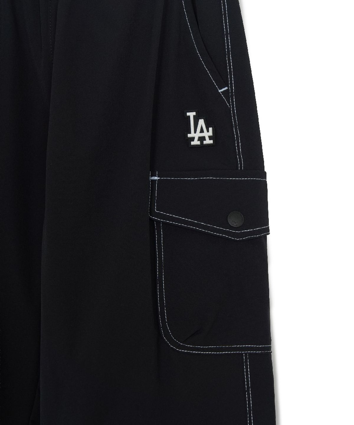엠엘비 키즈(MLB KIDS) 아웃도어 베이직 7부 팬츠 티셔츠세트 LA (Mg. Sky Blue)
