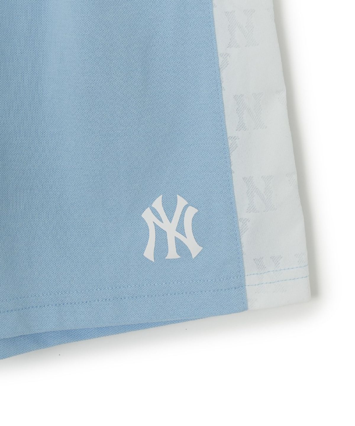 엠엘비 키즈(MLB KIDS) 모노그램 배색 반바지 NY (L.Blue)